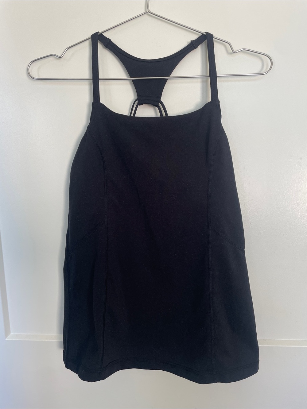 Zella Black Workout Tank Top with Strappy Racerback